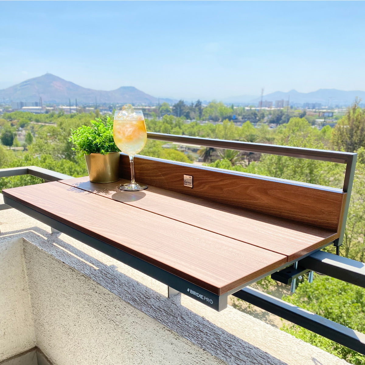 Bistrobalcon® Mesa Plegable Para Barandas De Balcon 85 Cm.